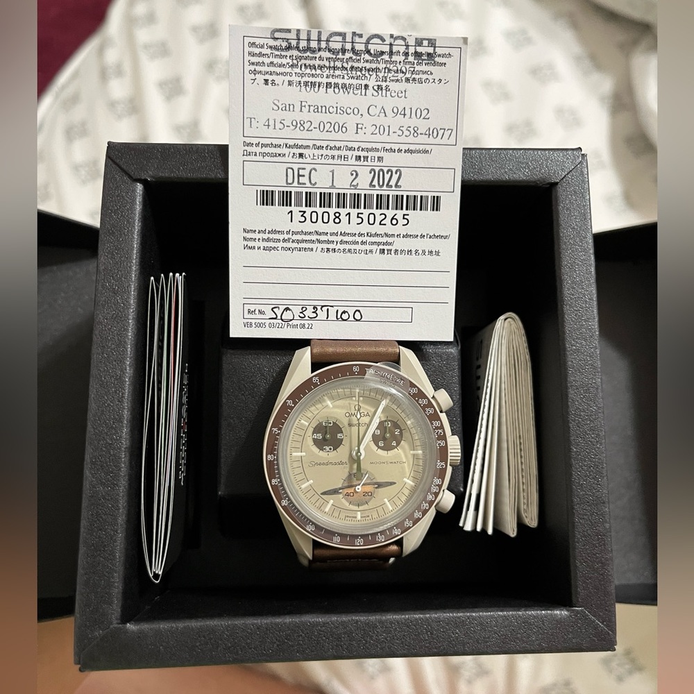 NEW IN BOX Omega x Swatch Bioceramic Moonswatch Moon - Mission to Saturn